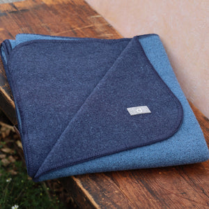 Double Faced Boiled Wool Blanket Organic Merino (L 100x135cm)