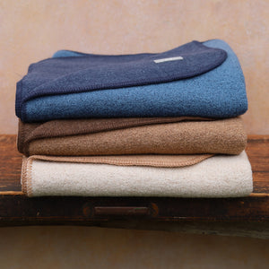 Double Faced Boiled Wool Blanket Organic Merino (L 100x135cm)