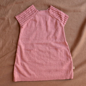 Kids Knitted Summer Pocket Dress - Organic Linen/Cotton (1-10y)