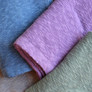 Knitted Summer Blanket - Organic Linen/Cotton (80x100cm)