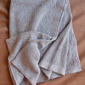 Knitted Summer Blanket - Organic Linen/Cotton (80x100cm)