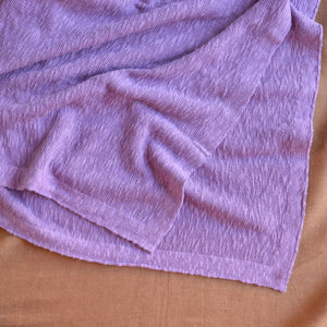 Knitted Summer Blanket - Organic Linen/Cotton (80x100cm)