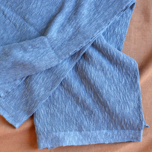 Knitted Summer Blanket - Organic Linen/Cotton (80x100cm)