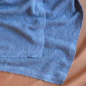 Knitted Summer Blanket - Organic Linen/Cotton (80x100cm)