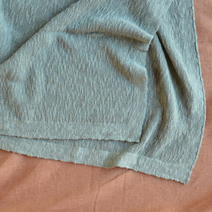 Knitted Summer Blanket - Organic Linen/Cotton (80x100cm)