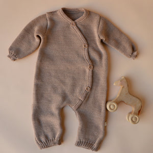 Knitted Overalls - Organic Merino Wool (0-12m)