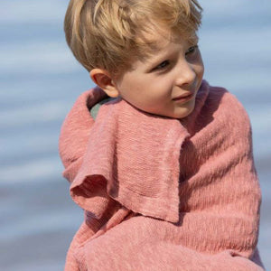 Knitted Summer Blanket - Organic Linen/Cotton (80x100cm)