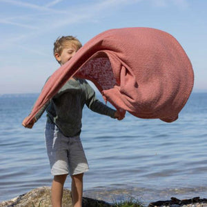 Knitted Summer Blanket - Organic Linen/Cotton (80x100cm)