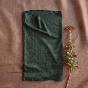Tube Scarf - Organic Wool/Silk - Forest Green (Child-Adults) *Limited Edition
