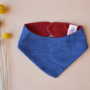 Reversible Neckerchief Dribble Bib - Organic Merino