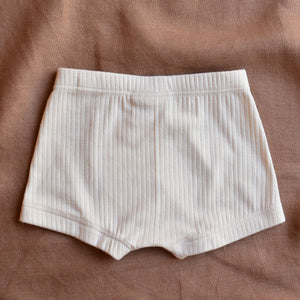 Boys Boxer Briefs - 100% Organic Cotton - Natural (5-12y)