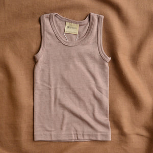 Child's Sleeveless Vest - Organic Merino/Silk (1-14y)
