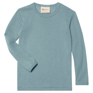 Child's Long Sleeve Top - Organic Merino/Silk (1-14y)