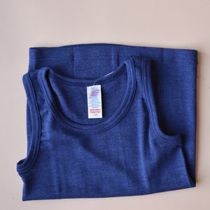 Child's Sleeveless School Vest - Organic Merino/Silk (5-16y)