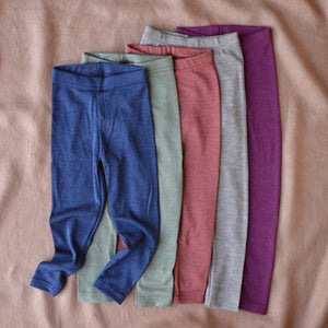 Child's Leggings - Organic Wool/Silk (1-14y)