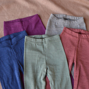 Child's Leggings - Organic Wool/Silk (1-14y)
