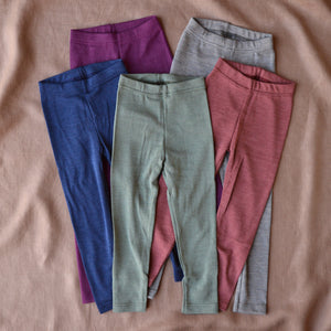 Child's Leggings - Organic Wool/Silk (1-14y)