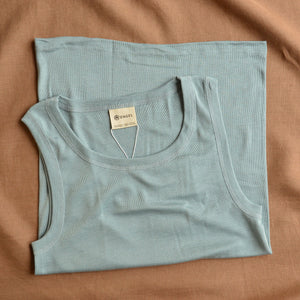 Men's Organic Wool/Silk Sleeveless Vest