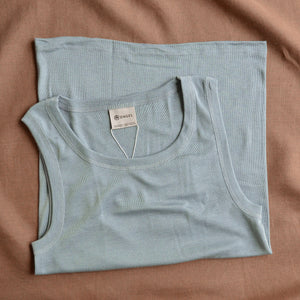 Men's Organic Wool/Silk Sleeveless Vest