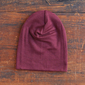 Adults Beanie - Organic Merino/Silk