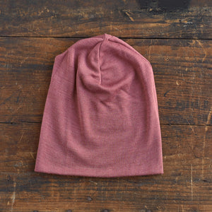 Adults Beanie - Organic Merino/Silk