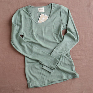 Women's 100% Organic Merino Wool Long Sleeve Top