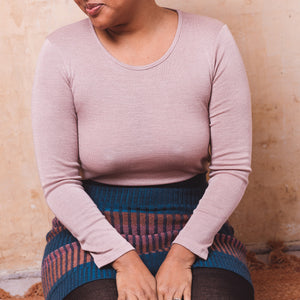 Women's Organic Merino Wool/Silk Long Sleeve Top