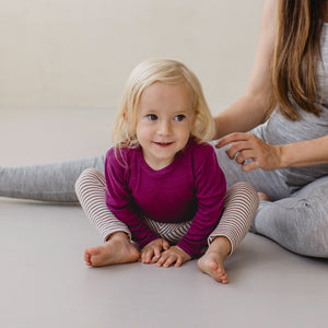 Child's Long Sleeve Top - Organic Merino/Silk (1-14y)