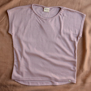Women's Drop Shoulder Top - Organic Merino/Silk (XS-L)