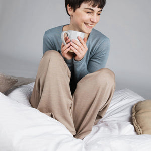 Women's Casual Lounge Pants - Organic Merino/Silk (XS-L)