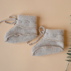 Baby Booties - 100% Organic Wool Fleece (0-12m) *Returning Soon