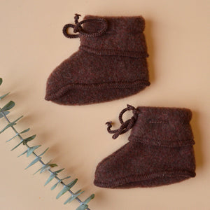 Baby Booties - 100% Organic Wool Fleece (0-12m) *Returning Soon