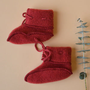 Baby Booties - 100% Organic Wool Fleece (0-12m) *Returning Soon