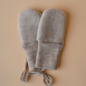 Baby Mittens - 100% Organic Wool Fleece (0-18m)