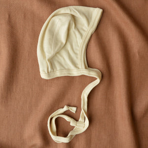 Fine Baby Bonnet - Organic Wool/Silk (0-12m)