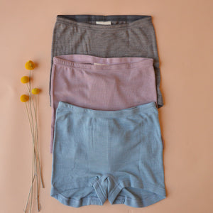 Women's Boy Leg Briefs - Organic Merino/Silk