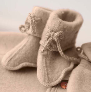Baby Booties - 100% Organic Wool Fleece (0-12m) *Returning Soon