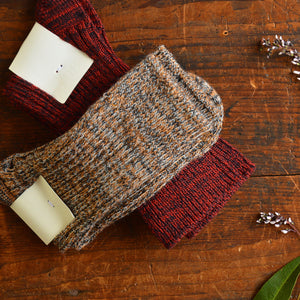 FUB Merino Wool Socks - Thick Melange Knit (Adults)