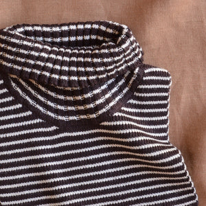 Turtle Neck Warmer - 100% Merino - Stripes (Child-Adult)