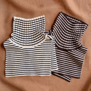 Turtle Neck Warmer - 100% Merino - Stripes (Child-Adult)