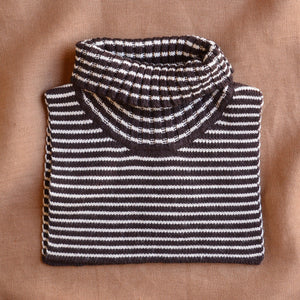 Turtle Neck Warmer - 100% Merino - Stripes (Child-Adult)