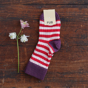 FUB Merino Wool Socks - Fine Knit Stripes (Kids)