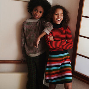 Striped Skirt - 100% Merino (5-12y+ Teen/Womens' XS) *Arriving 2026