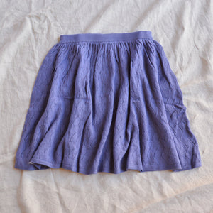 Pointelle Skirt - 100% Merino - Dusty Violet (7-12y+)