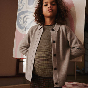 Women's Fine Rib Cardigan - 100% Merino (Teens-Womens S)