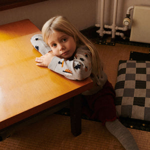 Jacquard Sweater - 100% Merino - Oat Melange (2-8y) *Arriving 2026