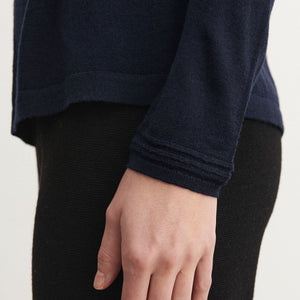 Women's Long Sleeve Top - 100% Merino - Dark Navy (S-L) *Arriving 2026