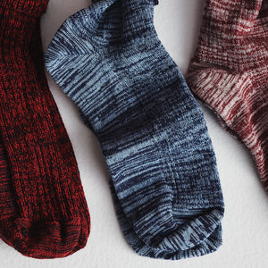 FUB Merino Wool Socks - Fine Melange Knit (Adults)