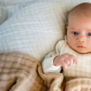 Muslin Blanket - Undyed Organic Heirloom Cotton (180x135cm)