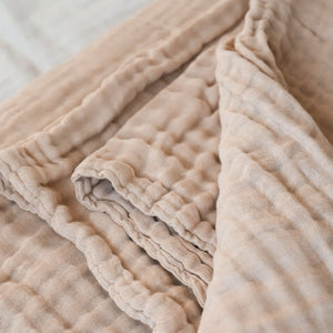 Muslin Blanket - Undyed Organic Heirloom Cotton (180x135cm)